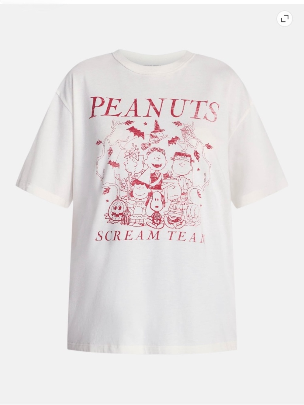 Peanuts Women’s Vanilla Graphic Halloween T-Shirt Size XXL NWT - Picture 11 of 11